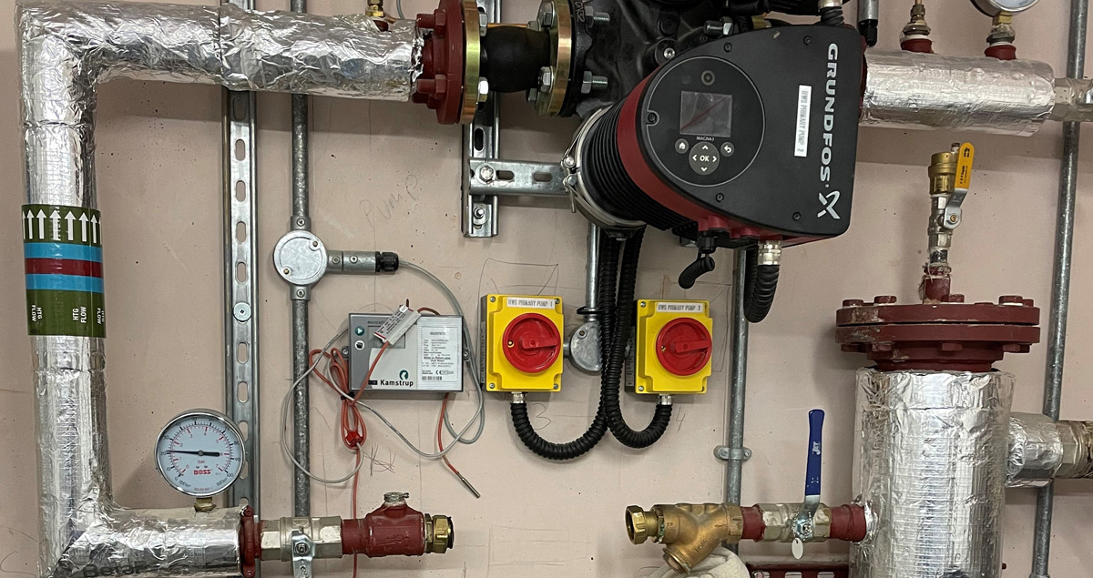 Fixing a leak on a gas boiler at a surgery in devon